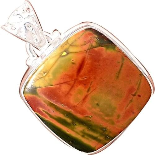 Nature Cherry Creek Pendant 925 Sterling Silver Jewelry, 34 mm, MHBAP5253