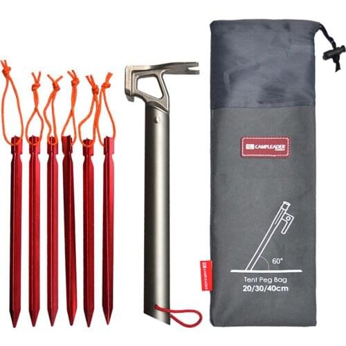 Tent Nails Storage Bag Outdoor Camping Tent Pegs Ground Nail Stakes Hammer Pouch Trekking Awning Canopy Accessories (Only Bag)
