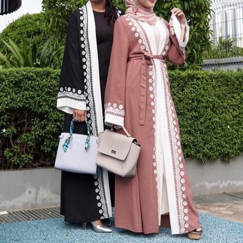 Turkey Kaftan Muslim Cardigan Abayas Open Abaya Kimono Dubai Dresses For Women Robe Arabe Femme Caftan Marocain Islamic Clothing
