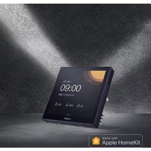 In Stock Aqara Smart Scene Panel Switch S1 3.95 inch Touch Screen APP Siri Voice Control Work App HomeKit for Smart Home