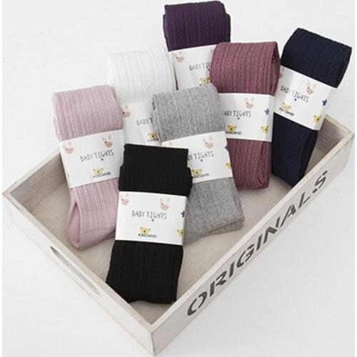 Spring and Autumn Baby Girl Dark Pattern Pantyhose Leggings