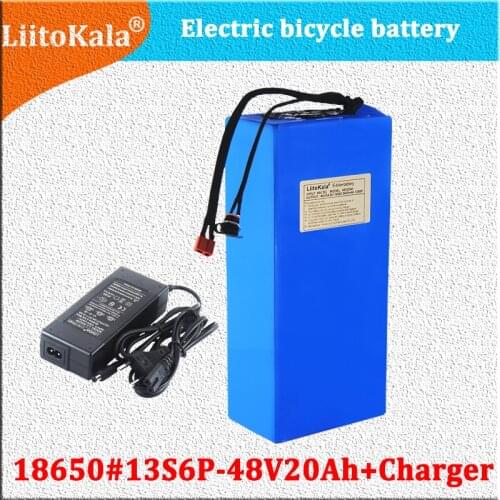 Built-in 18650 13S E-biek 48V 20ah Lithium Battery Pack 48V 20AH 500-1000W Electric bicycle battery 20A BMS 54.6V Charger