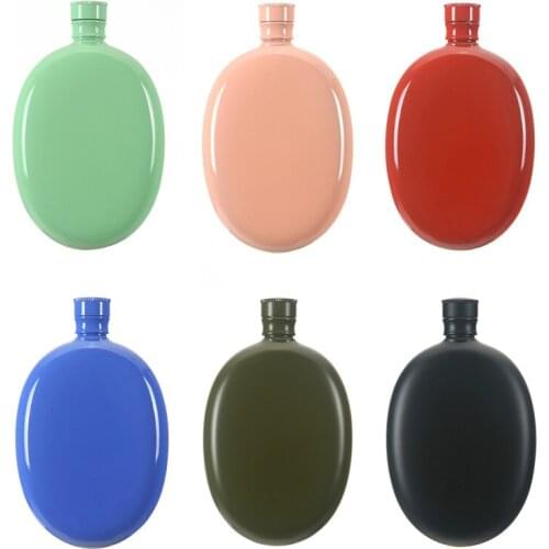 304 Stainless Steel High-End Hip Flask 90ml Mini Creative Oval Small Wine Bottle 3 Ounces Ladies Elegant Outdoor Portable
