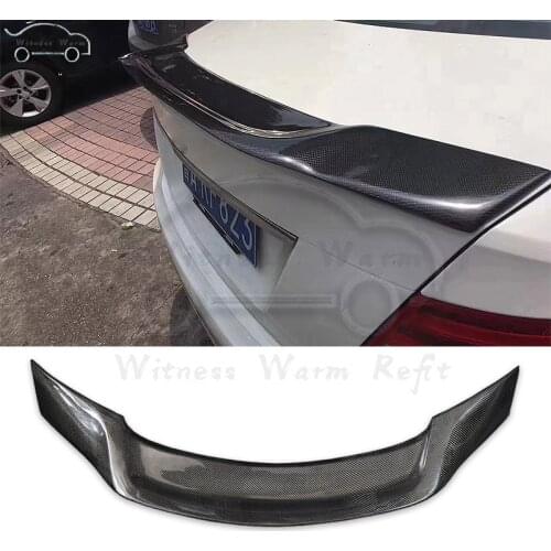 W205 Carbon Fiber Rear Wing Trunk Lip Spoiler For Benz C-Class 4 door C180 C200 C260 C300 Car styling 2016-UP