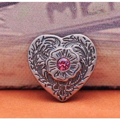 10pcs Horse Saddle Western Bridle Heart Flower Rhinestone Crystal Leathercraft Beast Pet Collar Belt Conchos Decor
