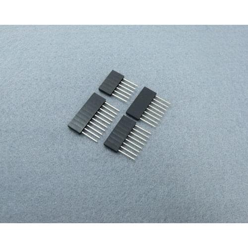 20pcs 5*10 10*8 5*6 2.54 mm Stackable Long Legs Female Header For Arduino Shield, Stitch length 11mm