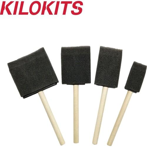 4PCS Foam Sponge Spreader Brush for Painting Military Models Trains Ships Layout Dioramas Miniature DIY Tools 1/35 1/72 1/87