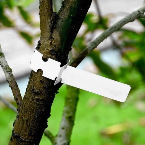 400 Pcs Plastic Plant Labels Wrap Around Tree Tags Adjustable Nursery Garden Labels Plant Tags with Large Writing Surface