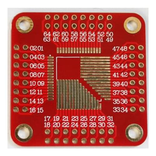 Free Shipping!!! 2pcs ATmega8 16 128 TQFP32 44 64 adapter board 0.8mm PCB bare board plating [DEV1290]