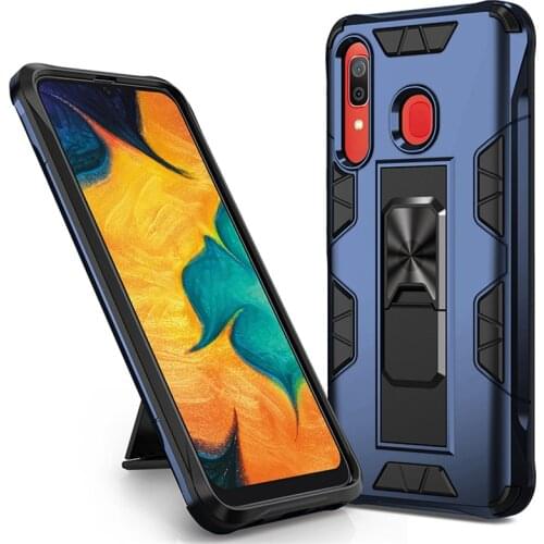 For Samsung Galaxy A50 A70 A20 A30 A40 Case Magnet Car Ring Built in Kickstand Case for A30S A50S A70S A10S A20S A10E A20E