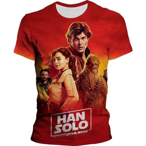 Solo Star Wars Men Clothes 2021 New Summer Print Men Short Sleeve T-shirt 3D Print T Shirt Casual Breathable Fashion T Shirts