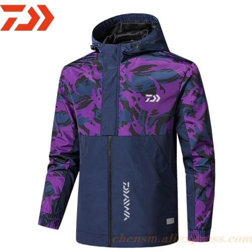 DAIWA New Waterproof Fishing Clothes Mens Breathable Fishing Wading Jacket Outdoor Mountaineering Hunting Fishing Clothing