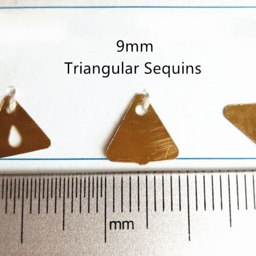 LNHOME 500g 9mm Triangular Shape Loose Flat Sequins For Crafts Sewing DIY Earring Clothing Bags Accessories Cute Small Confetti