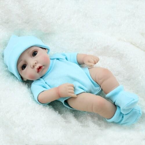 KAYDORA 10 inch Dolls Reborn Silicone Complete 25 cm Baby Alive Full Silicone Mini Dolls Princess Baby Items For Girls