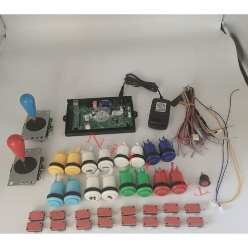 Pandora psa Saga Box 12 3188 4399 in 1 DIY Arcade Kit game board joystick American Style Push Button for 2 Playes Arcade Machine