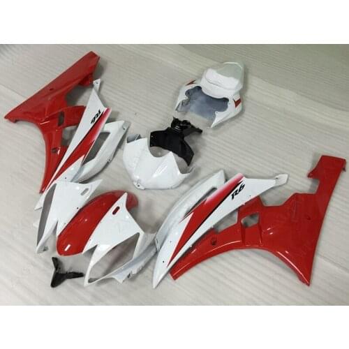 Fairings for YAMAHA YZFR6 2006 - 2007 White Red Full Body Kits for YAMAHA YZFR6 2006 Bodywork YZF600 R6 2006