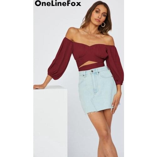 Женские черные рубашки ONE LINE FOX China At AliExpress