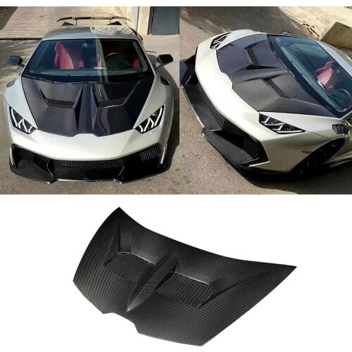 Carbon Fiber/FRP Front Engine Hood Cover fit for Lamborghini Huracan LP580 LP610 2014-2018 V style