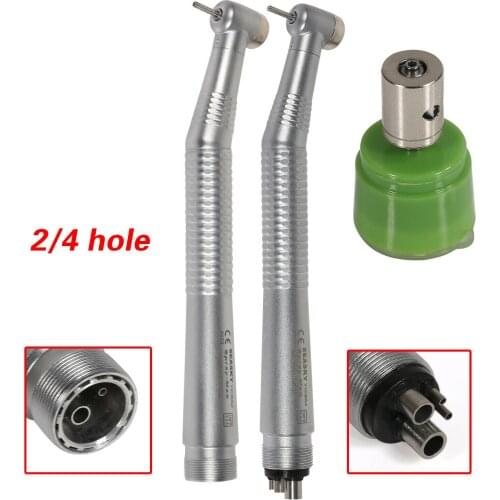 Dental High Speed Turbine Handpiece Push Button Standard Head 2/4 Holes