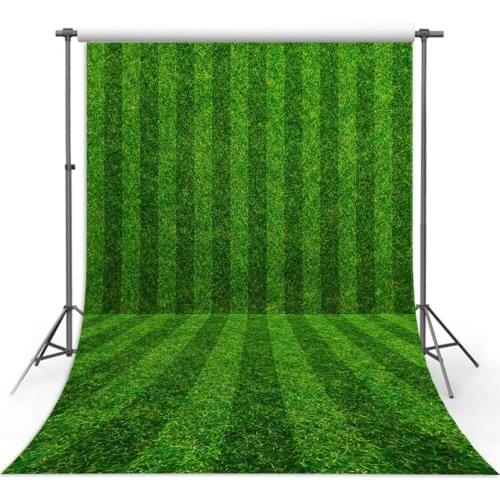 Vinyl Photography Backgrounds Green Lawn Soccer Field Birthday Party Decor Children Backdrop Photo Studio