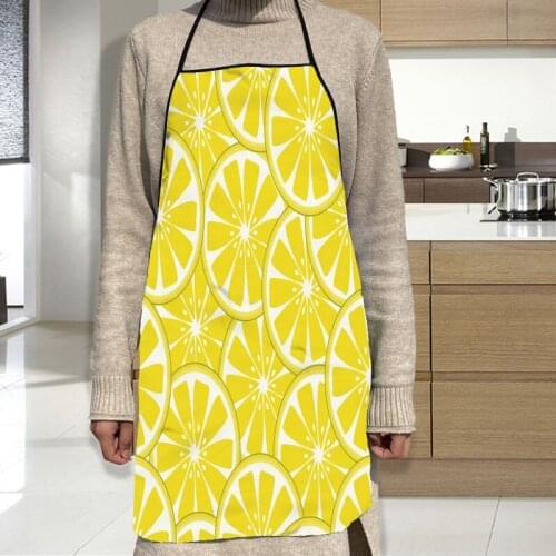Lemon Apron Oxford Cloth Waterproof Men/Women Kitchen Apron Household Cleaning For Home And Kitchen Accessories