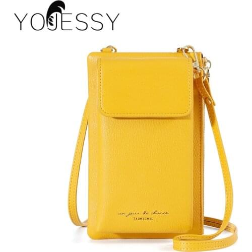 YOJESSY Women Mini Crossbody Bag Matte Pu Leather Female Phone Purse Fashion Ladies Small Shoulder Massenger Bags