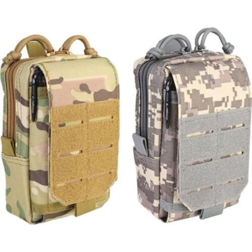 1PC 1000D Tactical Molle Pouch Waist Bag Outdoor EDC Bag Vest Pack Purse Mobile Phone Bag Compact Bag