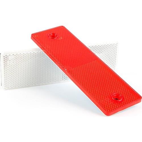 1PCS 2 Colors Adhesive Plastic Reflector Reflective Warning Plate for Car SUV Truck Motorcycle Safety Warning car accessories