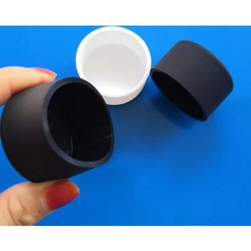 5PCS White / Black Silicone Rubber Hose End Blanking Caps Foot Cover Female Round Tube Insert Stoppers Inner Dia 2.8mm-78.5mm