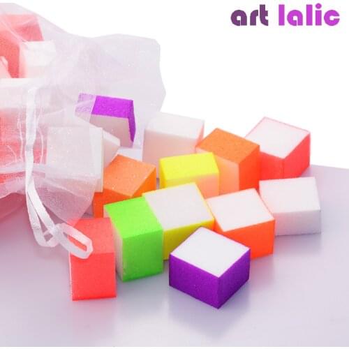 60 Pcs Mini Irregular Nail File Buffer Colorful Sanding Sponge Grinding Polishing Nail Art Manicure Salon DIY Tool