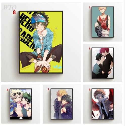 Boku No Hero Academia YAOI Katsuki Izuku Anime Posters Canvas Painting Posters and Prints Wall Decor Wall Art Picture Home Decor