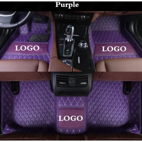 Car Floor Mats for Renault Koleos Megane Laguna Kadjar Latitude Duster Fluence Scenic Captur Talisman Espace Logan Liners Purple