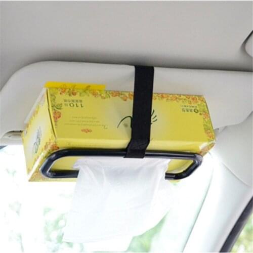 Car Sun Visor Tissue Holder Paper Towel Napkin Rack Auto Seat Back Tissue Box Holder Car Accessories Tissue Organizer Bracket