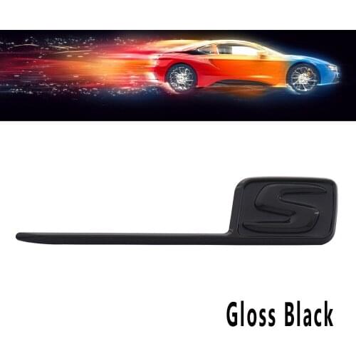 Gloss Black S for E63S C63S GLC63S GLE63S Trunk Rear Nameplate Emblem Badge Sticker