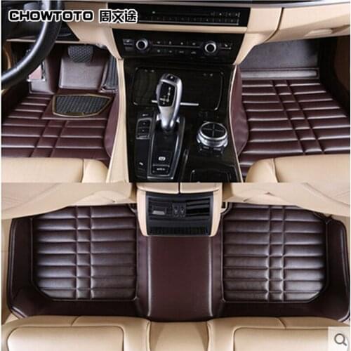 CHOWTOTO AA Custom Floor Mats For Subaru Forester Outback XV BRZ Impreza Legacy Durable Waterproof Leather Carpets Foot Mat