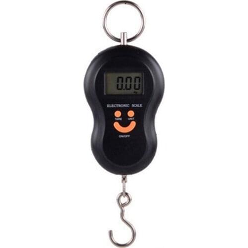 Mini Digital Scale for Fishing Luggage Travel Weighting Steelyard Hanging Electronic Hook Scale Kitchen Weight Tool 50kg X 10g