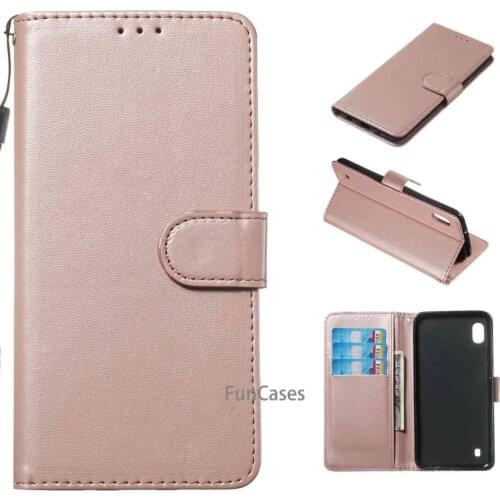 For Samsung A10 Case on Samsung A10 SM-A105FD Case Flip 6.2 Leather Wallet Book Flip Case for Samsung Galaxy A10 A 10 A105 Cover