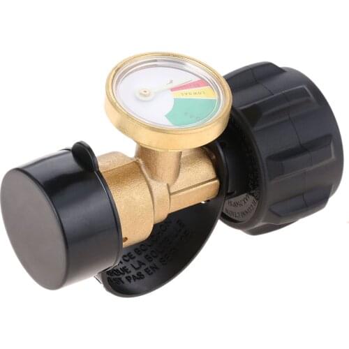 Propane Tank Gauge Level Indicator Leak Detector Gas Pressure Meter Universal for RV Camper, Cylinder, BBQ Gas Grill, Heater