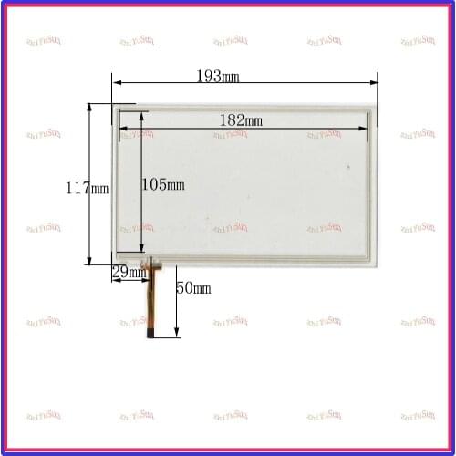 NEW 8inch 080066 4lines resistance touch screen panel 193mm*117mm TouchSensor FreeShipping 193*117