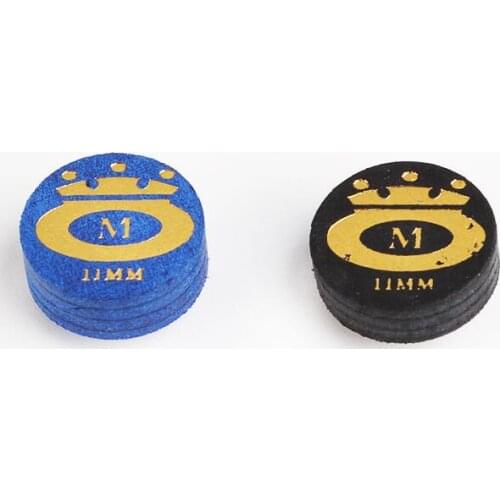 O'MIN 14mm 5 Layers Pool Cue Tips High Quality Blue&Black Color Snooker Cue Tips Durable Billiard Accessories