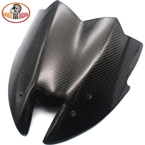 Fit For Kawasaki Z800 2012-2016 Double Bubble Z-800 Z 800 Motorcycle Carbon Fibre Windshield Deflector WindScreen Viser VIsor