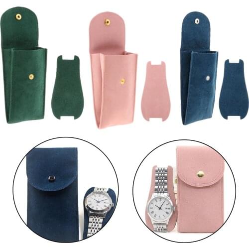 Portable Universal 1 Slots Leather Organizer Watch Storage Bag for Watches