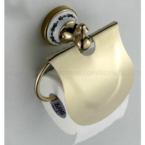 Luxury Gold Color Brass Toilet Paper Holder,paper Roll Holder,Tissue Holder,Bathroom Accessories Products zba251