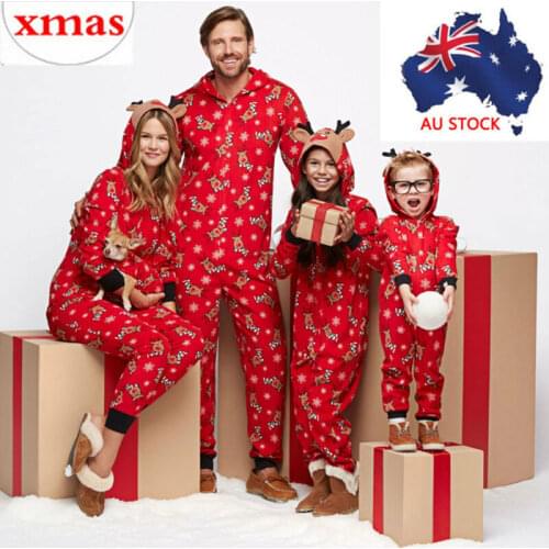 Family Christmas Pajamas Set Xmas Pjs Matching Pyjamas Adult Kids Xmas Sleepwear