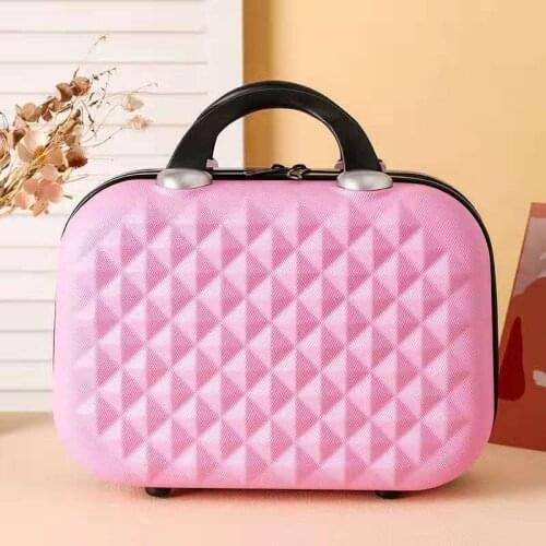 Girls makeup bag portable mini suitcase luggage portable 14 inches lovely version of receive bag