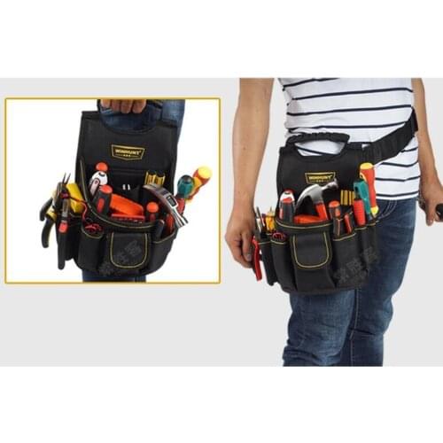 Professional Tool Bags Multi Pocket Pouches for Electricians Carpenters Builders