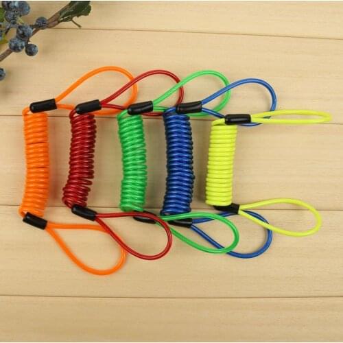 1.2m Motorcycle Scooter Disc Lock Security Reminder Anti-theft Rope Bike Motorbike Tool Cable Bicycle Lock Rope Helmet Wire