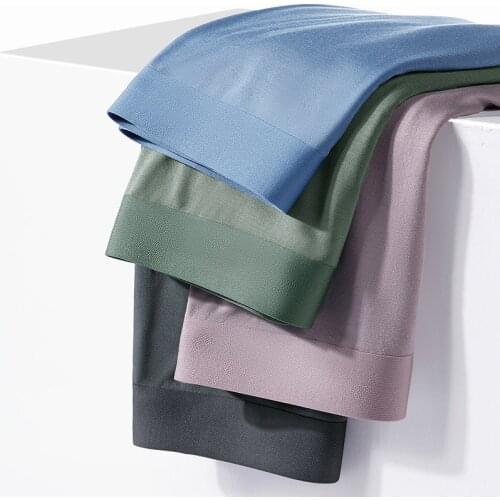 Seamless Mens Underwear Male Panties Modal Breathable Boxer Men Sexy U Convex Boxer Shorts High Quality Men Underpants Cuecas