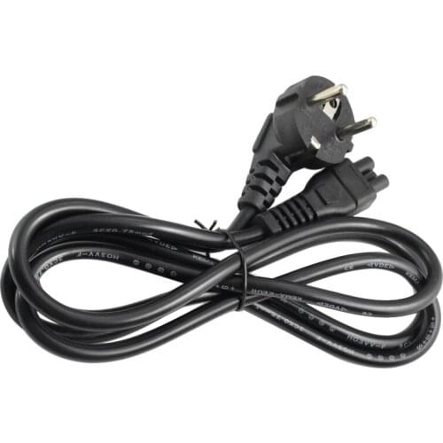 High Quality 1pcs 5ft C5 Cloverleaf Lead to EU 2 Pin AC EU Plug Power Cable Lead Cord PC Monitor