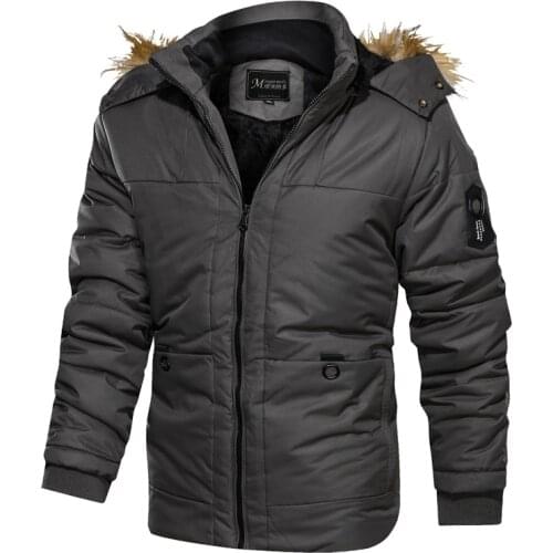 Winter men casual hooded parka men Vogue patchwork slim fit coat thick warm hommes zipper jacket Hooded Wool collar coat